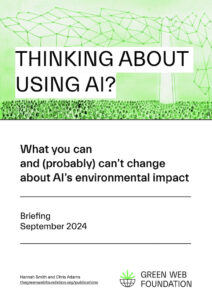 Thinking about using AI? Here’s what you can and (probably) can’t change about its environmental impact.