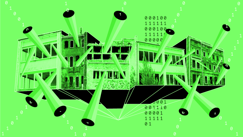 Cover image depicting buildings and numbers