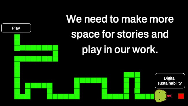 We need to make more space for stories and play in our work.