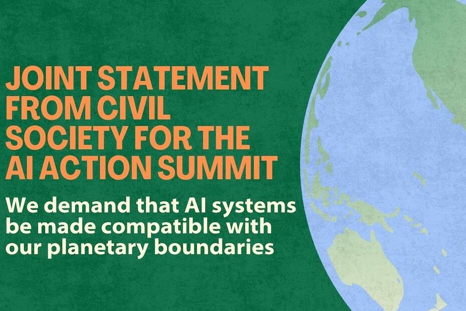 joint statement from civil society for AI Action Summit